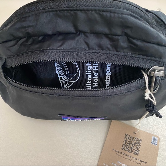 New with Tag Patagonia ultralite  hip pack fanny pack black 1 LB Authentic - Picture 6 of 8